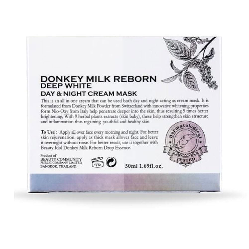 BEAUTY IDOL DONKEY MILK REBORN DAY & NIGHT CREAM MASK (50 ML) Beauty & Personal Care BEAUTY IDOL