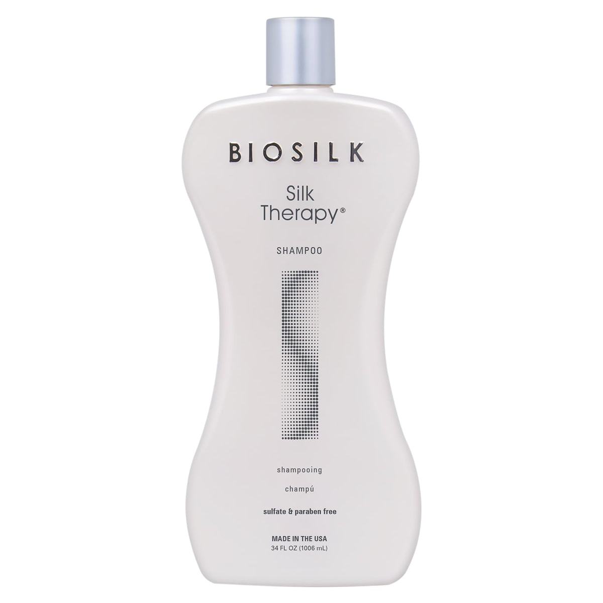 BioSilk Silk Therapy Shampoo, Gentle Hair Cleanser for Healthy, Shiny Hair, Conditions with Silk Proteins & Botanical Extracts, Sulfate-Free Beauty & Personal Care BioSilk