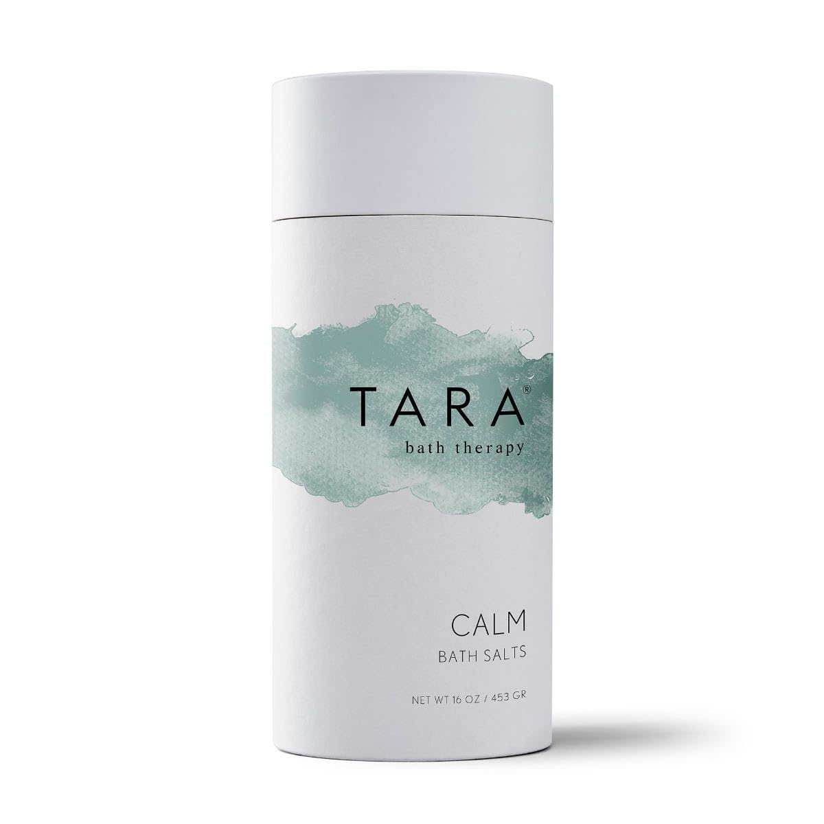 TARA Spa Therapy Calm Bath Salts - Stress-Relief Aromatherapy Soak with Lavender & Clary Sage - 100% Pure Essential Oils - 16 oz Beauty and Personal Care TARA