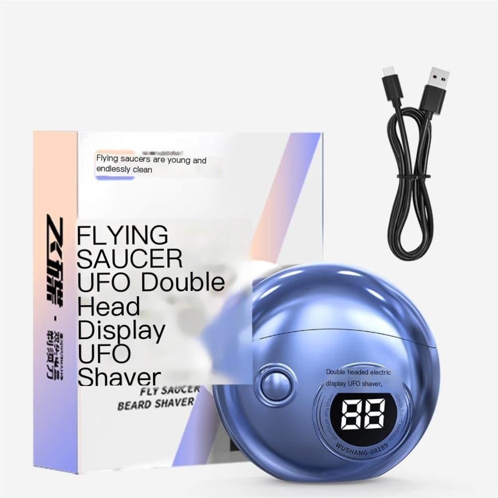 Men's Compact Electric - LED Display, USB - C Fast Charging, Wet/Dry Use for Effortless Shave -Trim The Helper Well(Blue) Beauty and Personal Care LYLOYXX