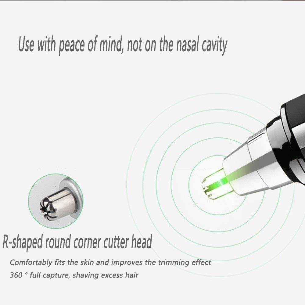 LEONYS Nose Hair Trimmer-Professional Painless Ear and Nose Hair Trimmer for Men and Women, Waterproof Dual Edge Blades for Easy Cleaning, 2 in 1 Beauty and Personal Care LEONYS