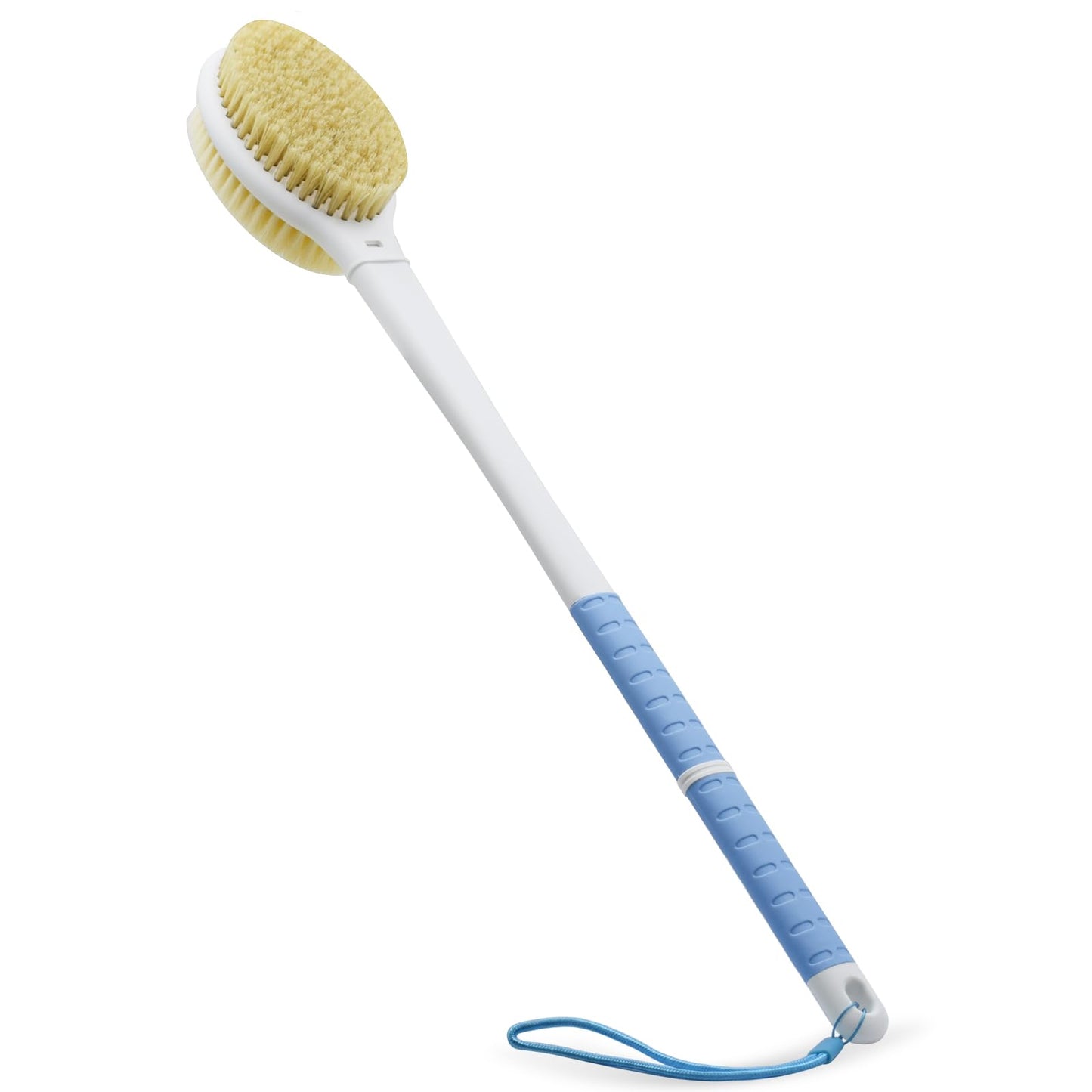 Shower Brush with Soft and Stiff Bristles,20.5" Extra Long Handle Dual-Sided Back Scrubber Bath Brush Body Exfoliator for Wet or Dry Brushing (Extra Beauty & Personal Care HONOMA
