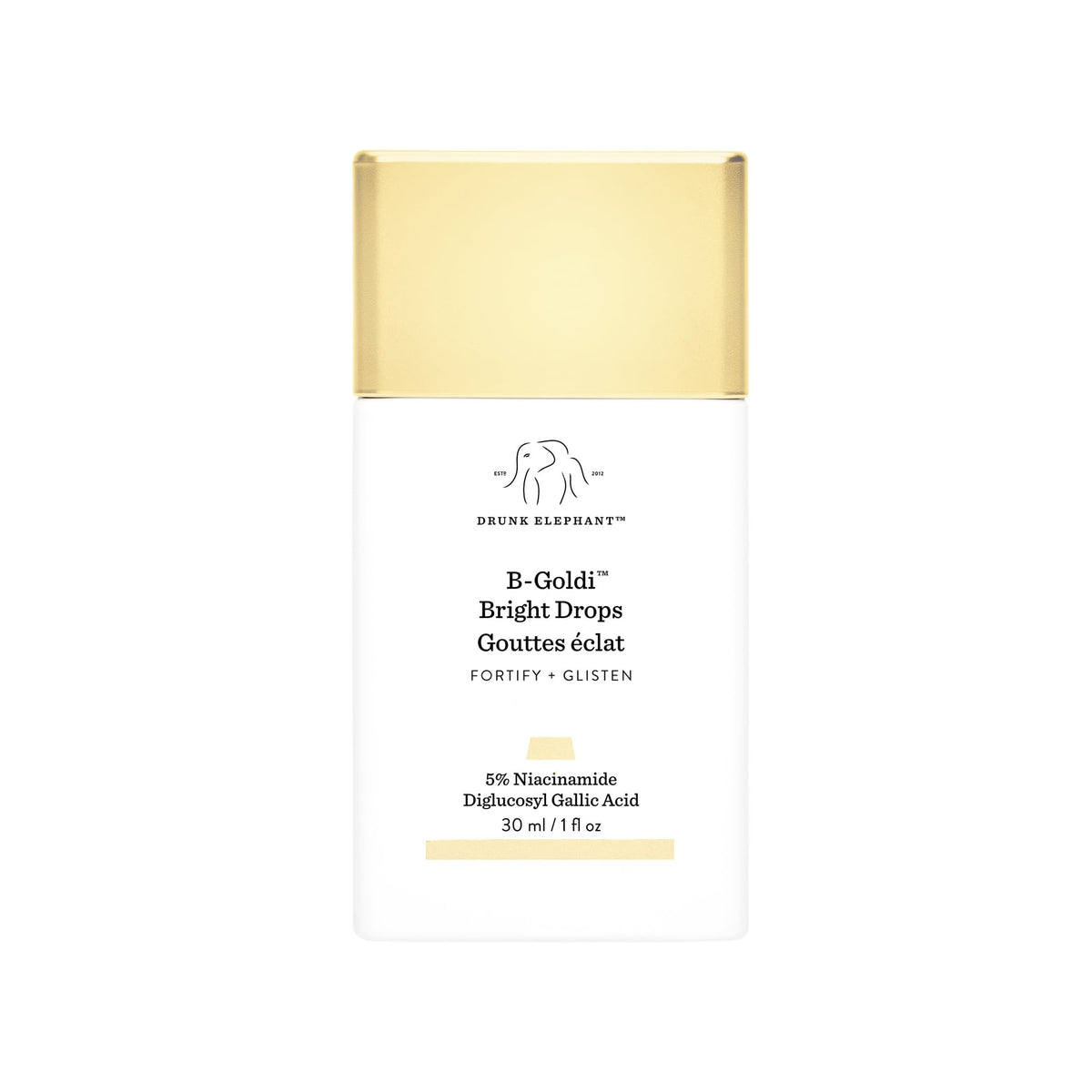 Drunk Elephant B-Goldi Bright Drops - 30 ml/1 fl oz - Illuminating Color Serum Drops - Clean Clinical Skincare - Cruelty-Free - Dermatologist-Tested