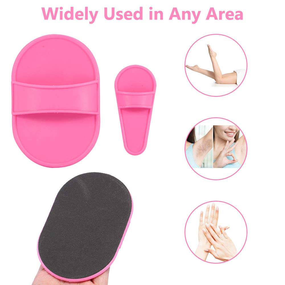 Hair Remover Buffer Pads, Hair Removal Exfoliating Pad Smooth Legs Skin Painless Scrub Depilatory Sanding Tool Set Smooth Away Replacement Pads Beauty and Personal Care YUYTE