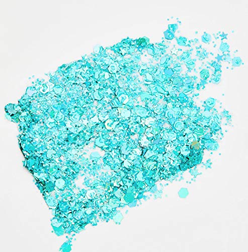 Neva Nude Lullaby Sky Iridescent Holographic Blue Chunky Glitter in Aloe Gel Glitz Grenade Keychain Festival Rave Face Body Hair Beauty & Personal Care Neva Nude