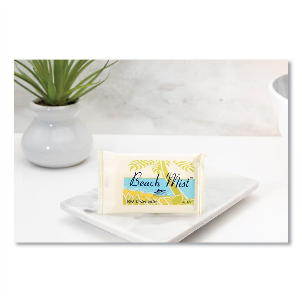 Beach Mist Face and Body Soap, Foil Wrapped, Beach Mist Fragrance, .75oz Bar, 1000/Carton Beauty & Personal Care BEACH MIST