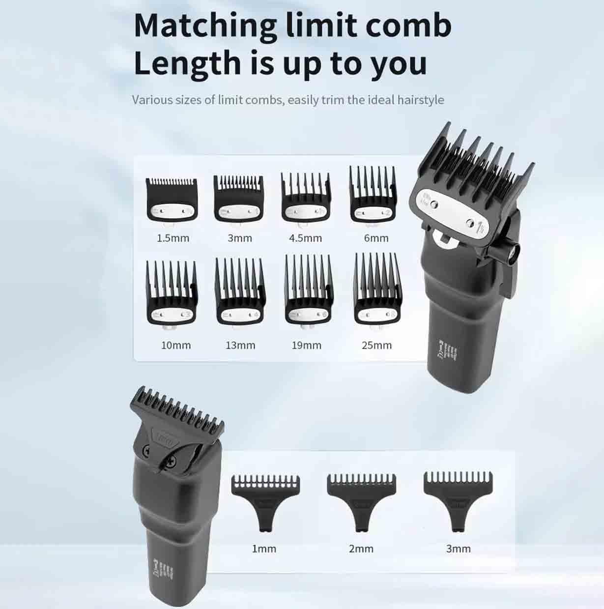 GLESVOWIO Mens Hair Clippers 3PCS Professional Men's Grooming Kit Clipper Trimmer Foil Shaver Set Barber Shop for Home(Yellow) Beauty and Personal Care GLESVOWIO