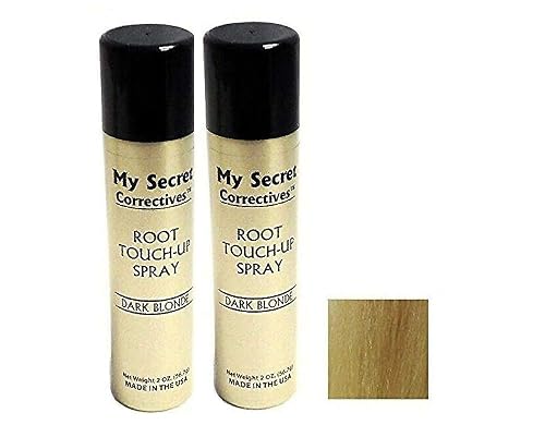 My Secret Correctives Hair Highlighter and Root Touch-up Spray TWO PACK - DARK BLONDE - 2oz x 2 Beauty & Personal Care My Secret Correctives