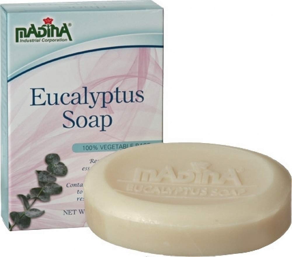 Madina Eucalyptus with Kava Kava Extract Bar Soap [Pack of 2 - Natural - 3.5 oz.] Beauty & Personal Care Madina