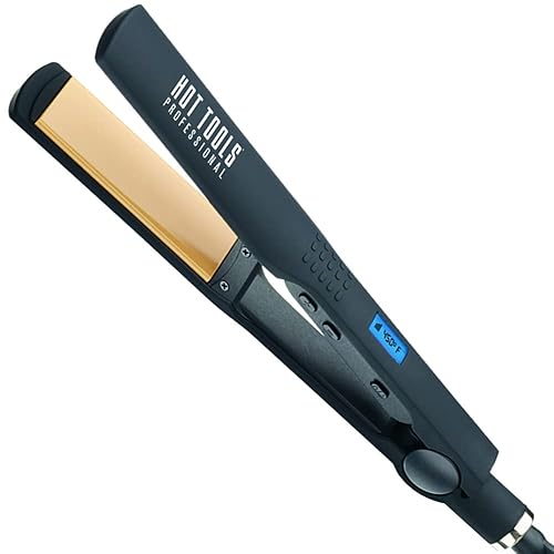 Hot Tools Pro Artist Nano Ceramic Flat iron | Wide Plate for Faster Styling (1-1/4 in) Beauty & Personal Care HOT TOOLS