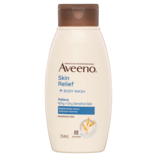 Aveeno Skin Relief Body Wash, Fragrance Free, 12 Ounce (Pack of 12) Beauty & Personal Care Aveeno