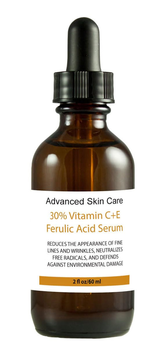 Vitamin C Serum for Face 30% (L Ascorbic Acid) 1% Ferulic acid Anti Aging with Hyaluronic Acid & Vitamin E - Brightening Formula for Improving Beauty & Personal Care Advanced Skin care