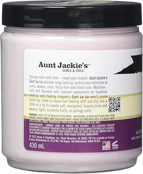 Aunt Jackies Curl La La Defining Curl Custard 15 Ounce Jar (443ml) (2 Pack) Beauty & Personal Care Aunt Jackie's