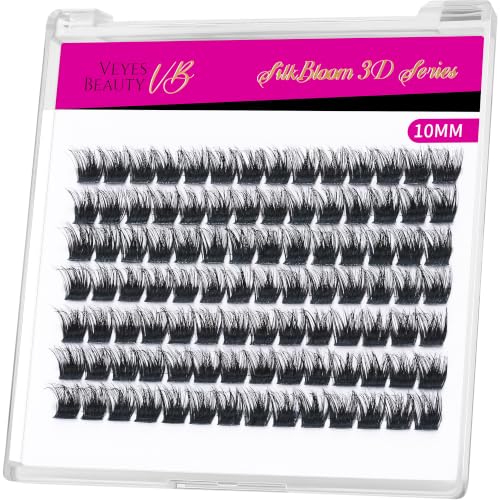 VEYESBEAUTY Lash Clusters Fluffy Individual Eyelash Extensions Xtreme 10mm Beauty and Personal Care VEYESBEAUTY Default Title