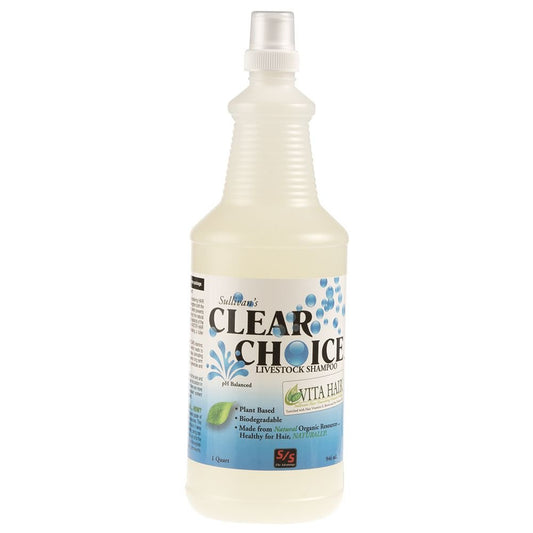 Sullivans Clear Choice Livestock Shampoo 1Qt Bottle