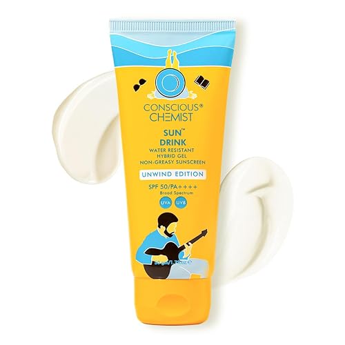 Conscious Chemist® Sun Drink Hybrid SPF 50 PA++++ Sunscreen Unwind Edition | Water Resistant , Ceramides & Milk Thistle Extract | UVA/UVB Protection | Beauty & Personal Care Conscious Chemist