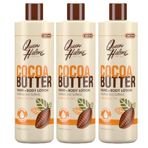 Queen Helene Cocoa Butter Hand & Body Lotion - Ultra Moisturizing Formula for Smooth Radiant Skin, 16 oz, Pack of 3 Beauty & Personal Care Queen Helene
