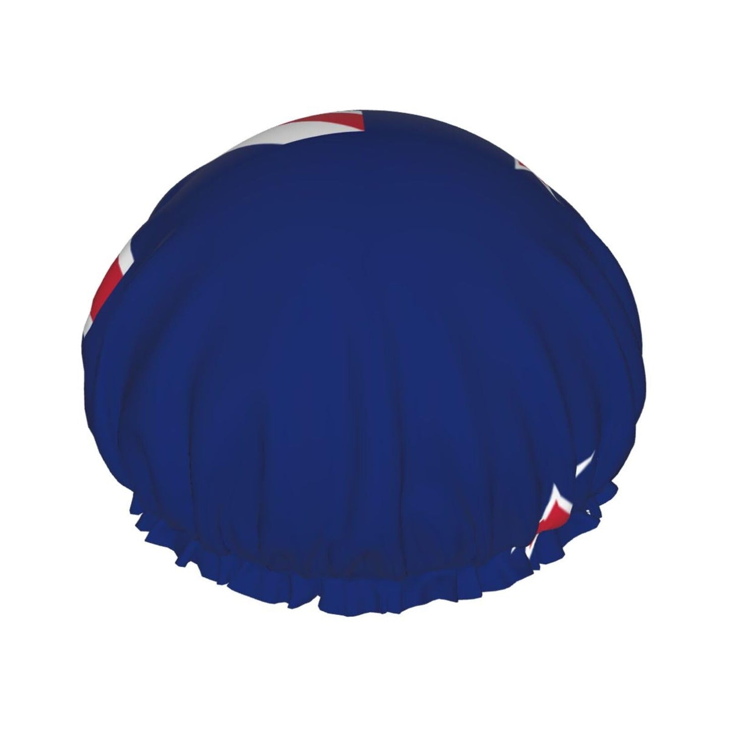New Zealand Flag Prints Shower Cap Double Layer Lined Waterproof Bathing Shower Hat Beauty and Personal Care Hayyett