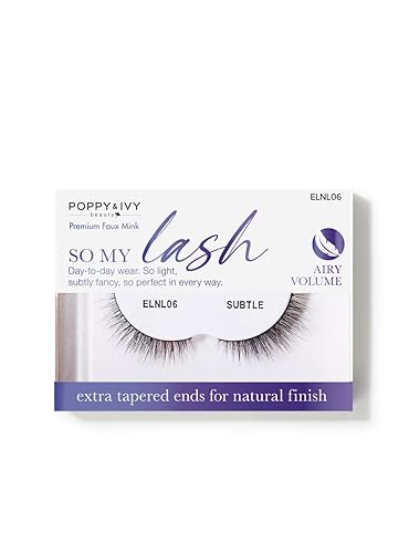 Absolute New York Poppy and Ivy Beauty The Signature So My Lash Eye Lashes, Neutral, Women Make-up Cosmetic Accessories (ELNL06 Subtle) Beauty & Personal Care Absolute New York