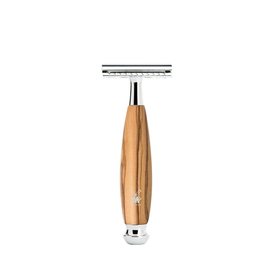 MÜHLE VIVO Olive Wood Closed Comb Safety Razor - Clean Shaving, Modern Design Beauty and Personal Care MÜHLE