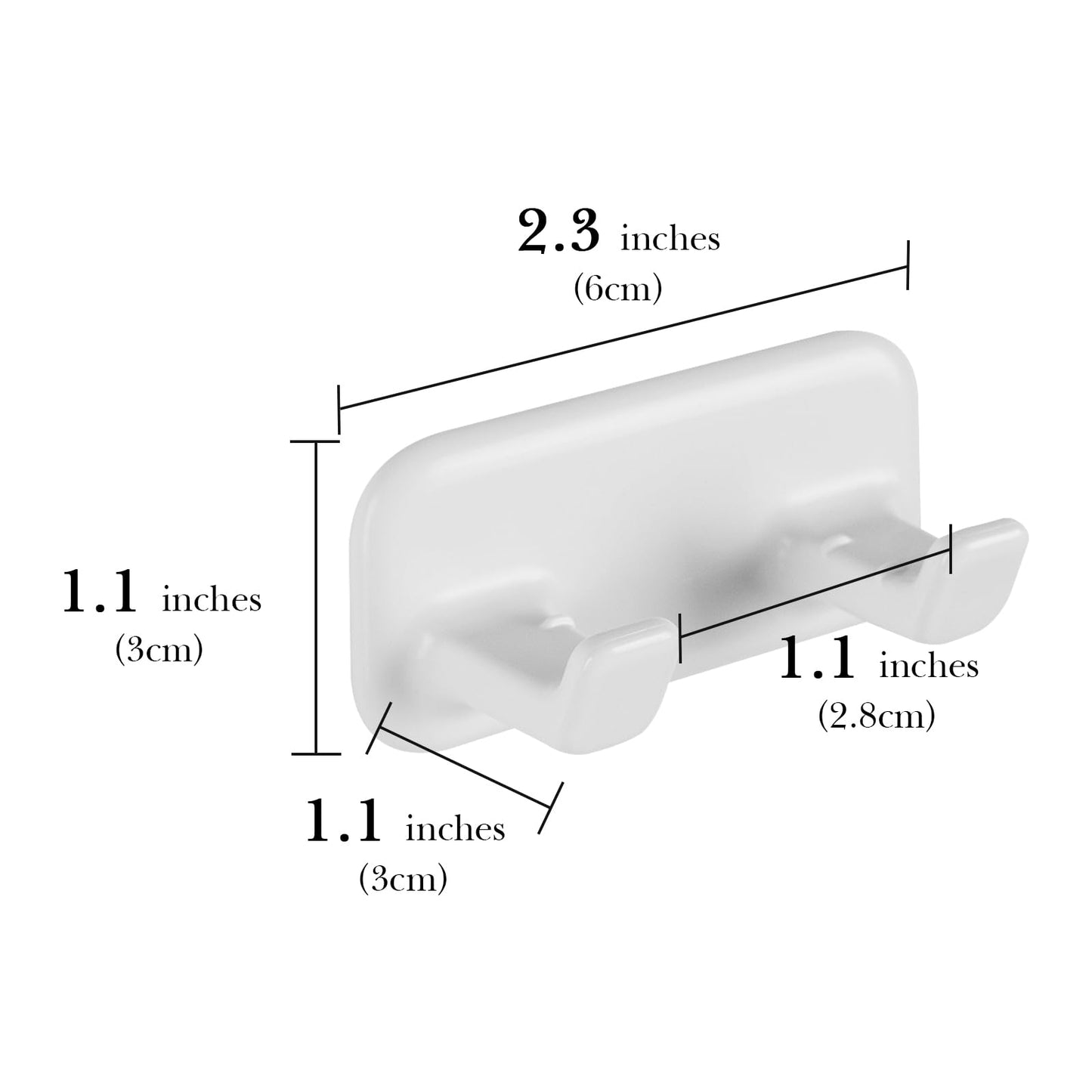 Linkidea 2 Pack Razor Holder with Self-Adhesive, Shower Hook for Razor, Bathroom Organizer for Shaver, Robe, Towel, Loofah, Compatible with Gillette Beauty and Personal Care Linkidea
