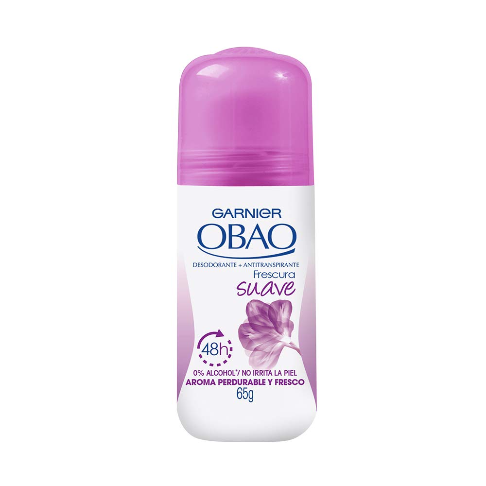 (Pack of 4) Garnier OBAO for Women, 48 Hour Roll on Deodorant & Antiperspirant, Soft Freshness, 65 g each by Garnier OBOA by Garnier OBOA Beauty and Personal Care Garnier