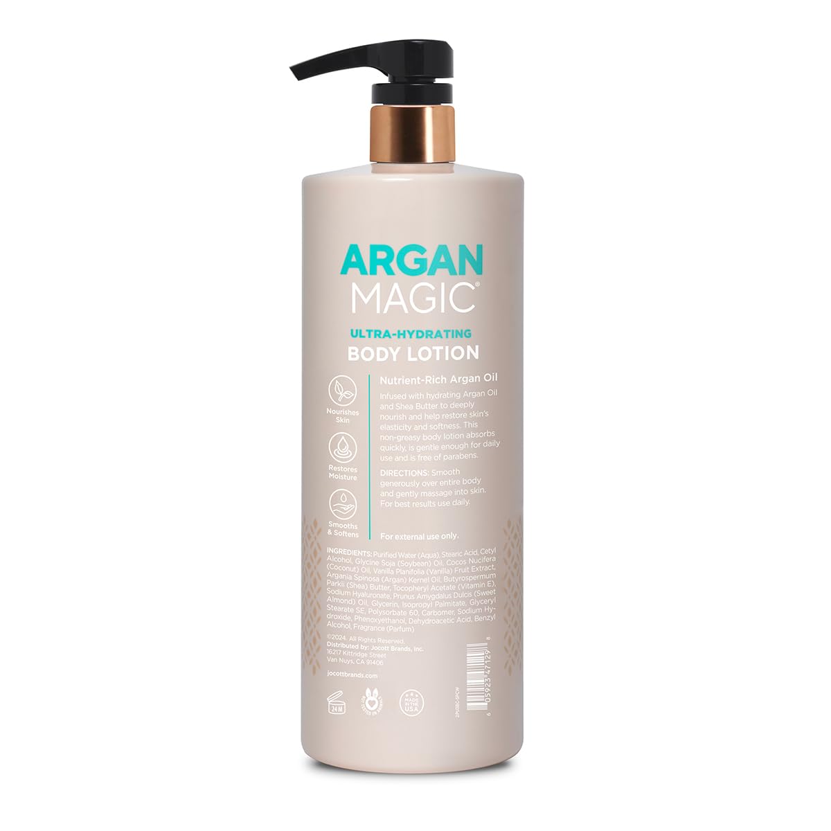 Argan Magic Ultra-Hydrating Coconut & Vanilla Body Lotion with Hyaluronic Acid for Dry Skin - Nourishes Skin, Restores Moisture, Smooths & Softens | Beauty & Personal Care Argan Magic