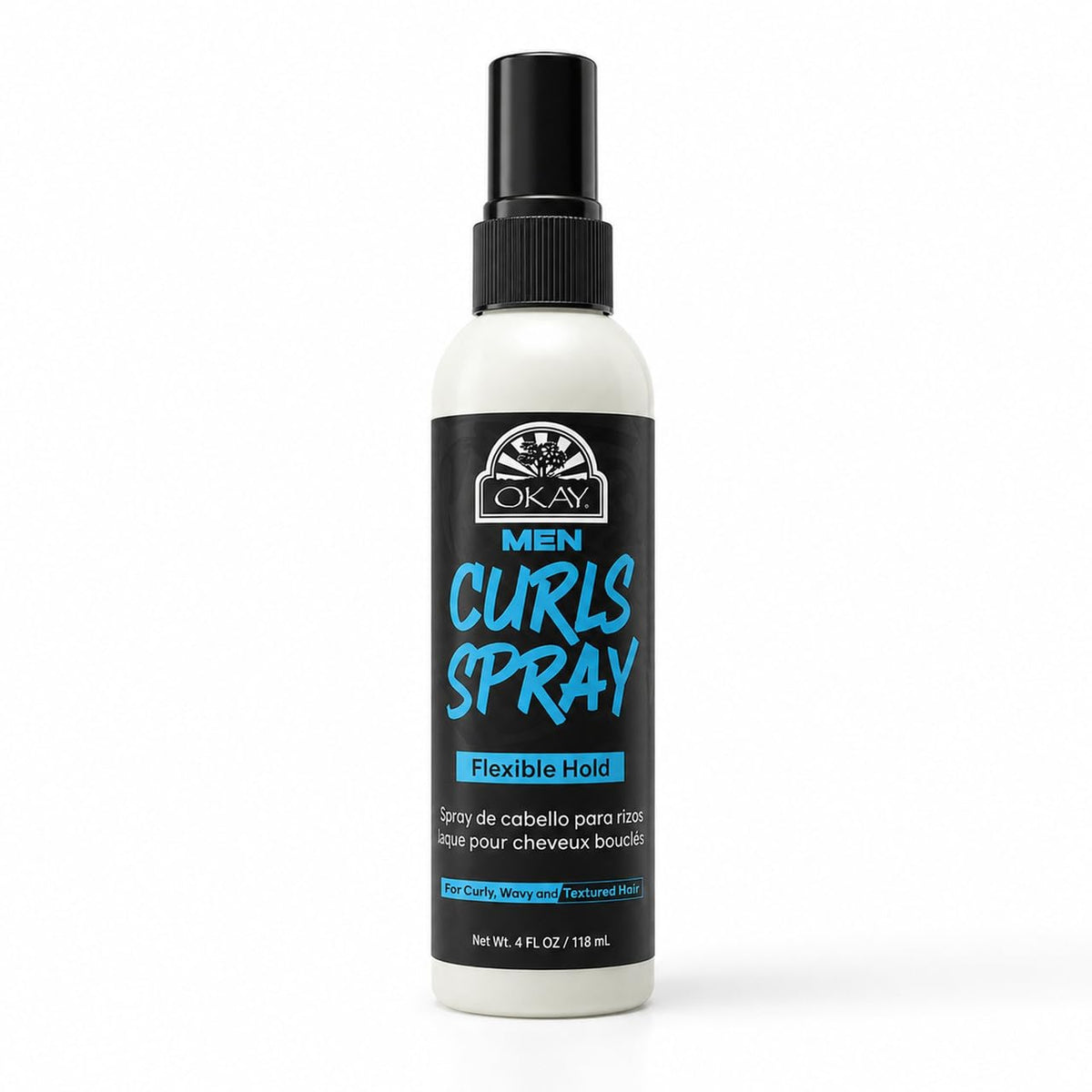OKAY Men's Curl Refresh Spray 4 oz - Defines & Hydrates Curly Hair
