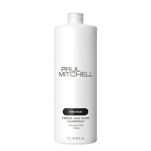 Paul Mitchell Freeze and Shine Hairspray, Powerful Hold + Shine, For Coarse Hair, 33.8 fl oz Beauty & Personal Care Paul Mitchell
