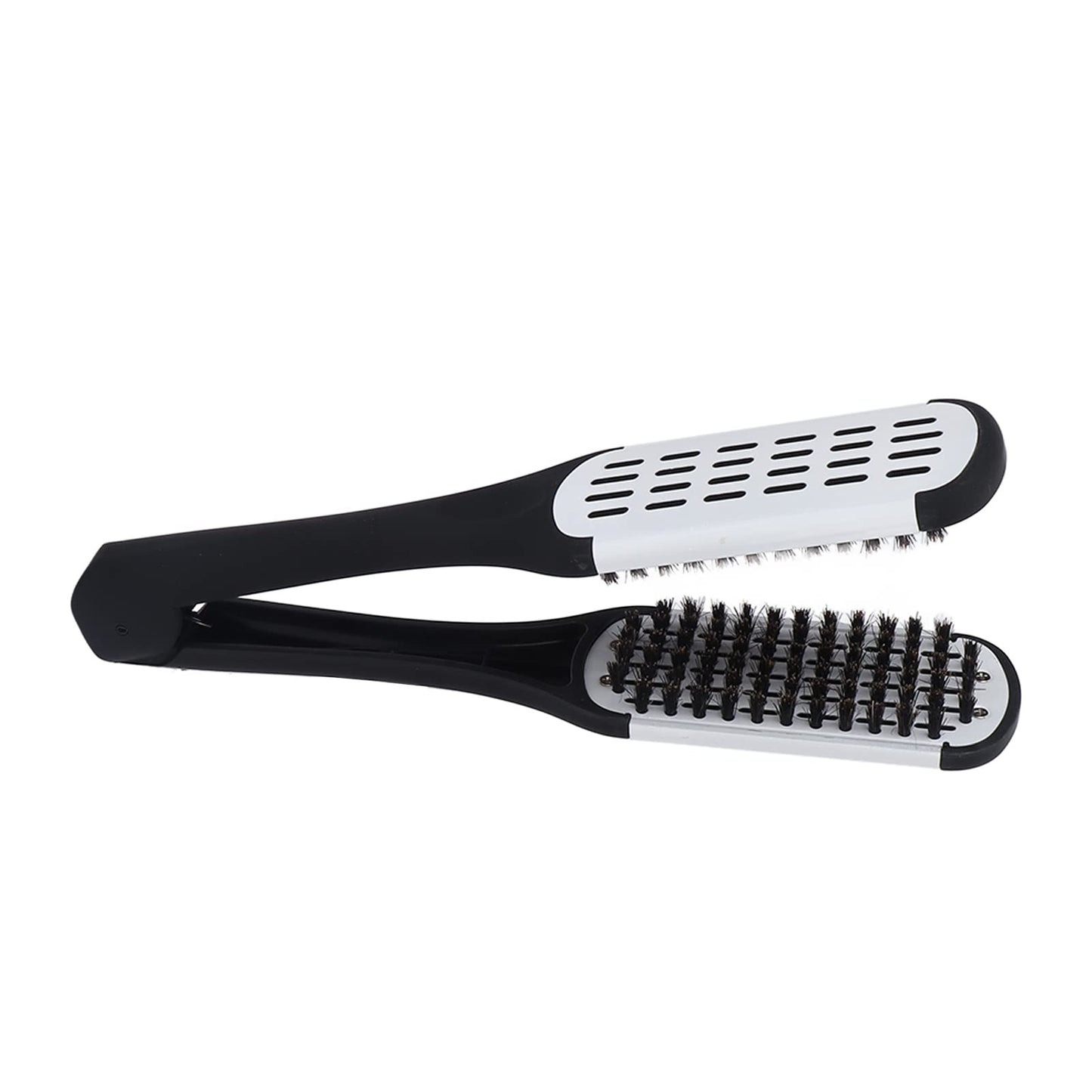 ZJchao Straightening Comb, Double Sided Beard Straightening Clamp Brush Beard Styling Tool Professional Brush for Smooth Grooming (Black White) Beauty and Personal Care ZJchao