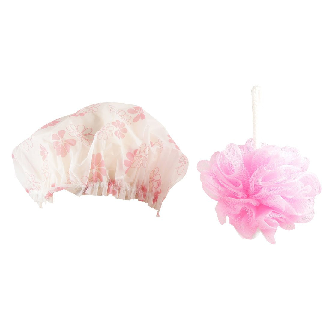 Ruilogod Body Exfoliate Loop Mesh Net Shower Ball Floral Bath Cap Hat Set (id: 502 5b2 46e 6a5 cae Beauty and Personal Care Ruilogod