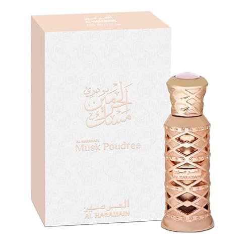 Musk Poudree by Al Haramain for Unisex Adult - 0.4 oz Parfum Oil (Mini) Beauty & Personal Care Al Haramain