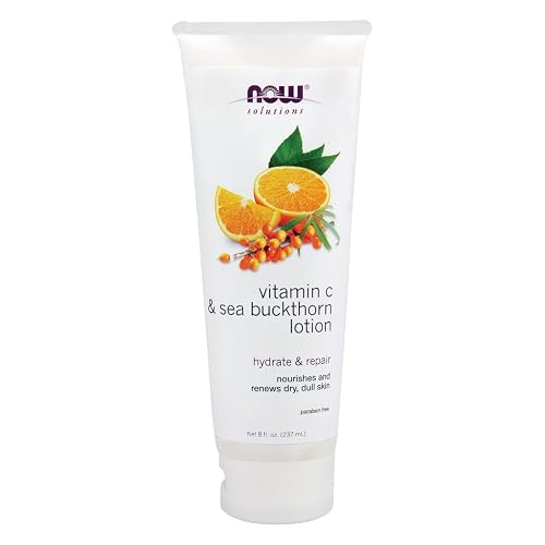 NOW Foods Vitamin C and Sea Buckthorn Lotion - 8 fl. oz. 3 Pack Beauty & Personal Care NOW Foods
