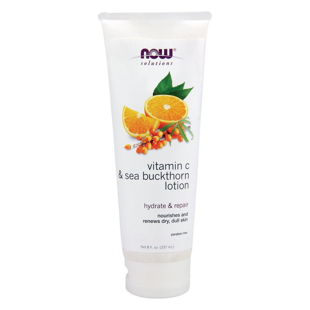 NOW Foods Vitamin C and Sea Buckthorn Lotion - 8 fl. oz. 3 Pack Beauty & Personal Care NOW Foods