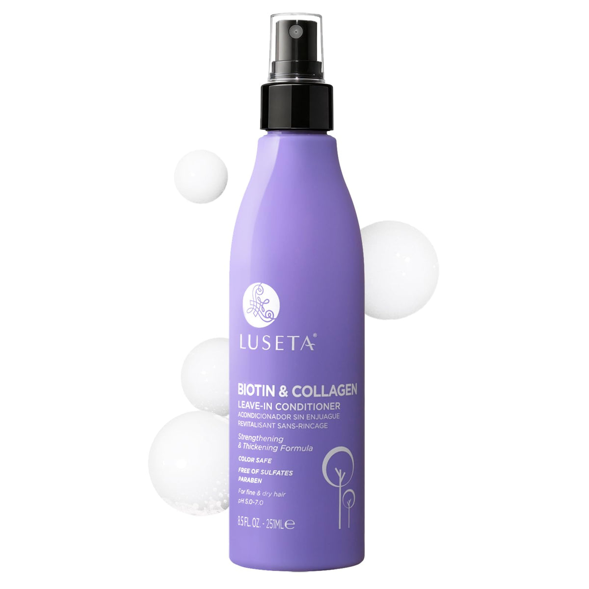 Luseta Biotin Leave in Conditioner Volumizer for Dry & Fine Hair, 8.5Fl Oz