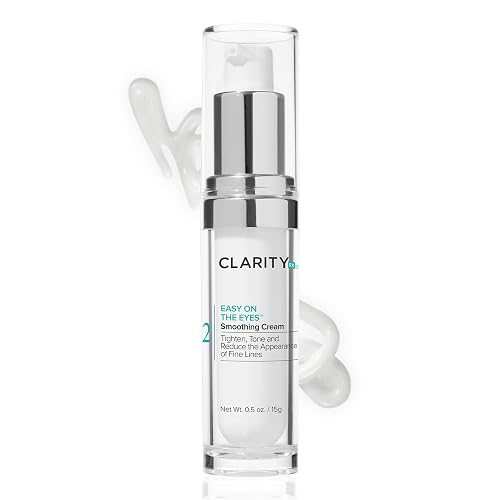 ClarityRx Easy On The Eyes Smoothing Eye Cream, Natural Plant-Based Anti-Aging Under Eye Cream for Dark Circles, Contains Hyaluronic Acid, Paraben Beauty & Personal Care ClarityRx