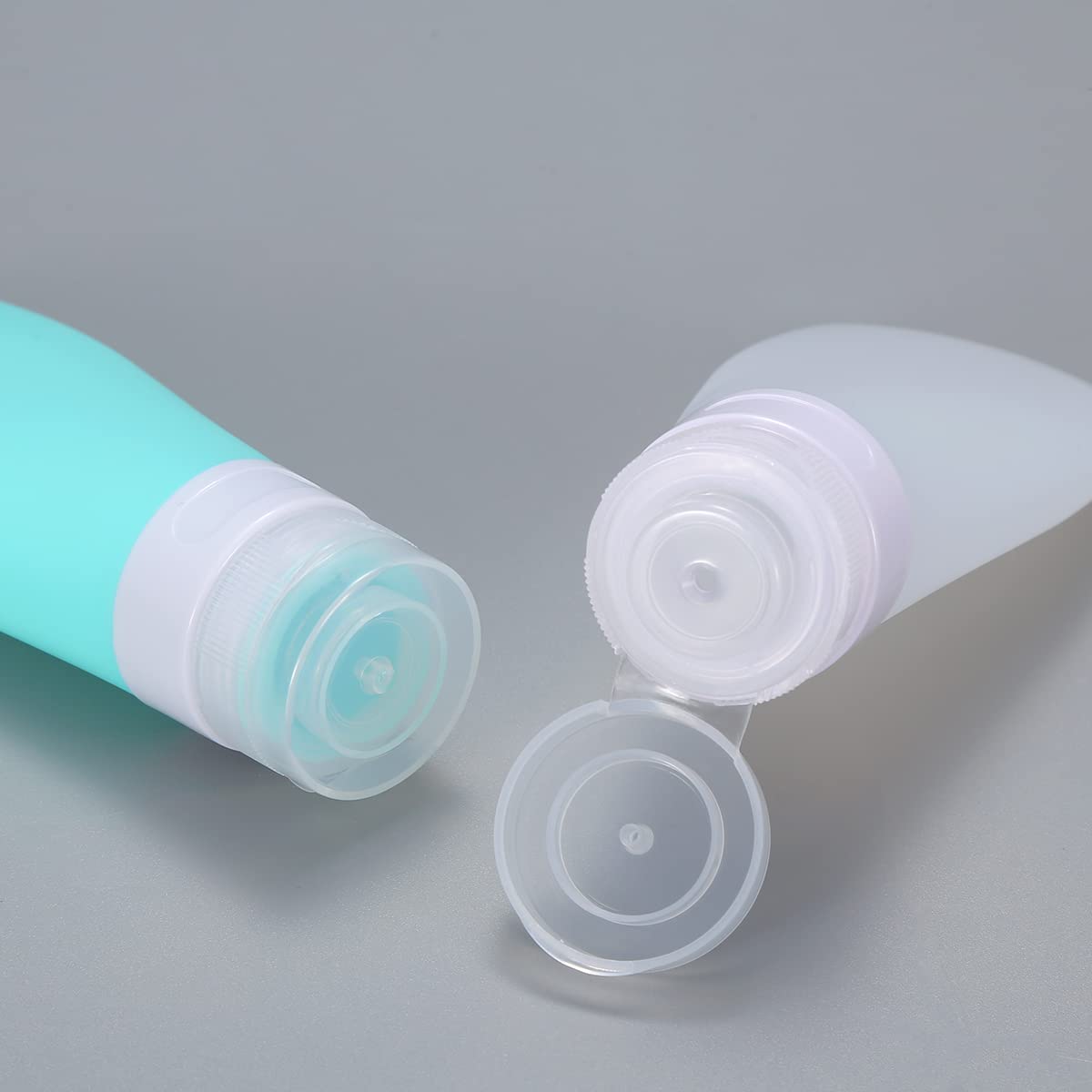 2 Pcs Silicone Travel Bottles,1.3oz Leak Proof Refillable Squeeze Containers with Transparent Carry Bag,Small Empty Travel Size Bottles Beauty & Personal Care LUFEVRM