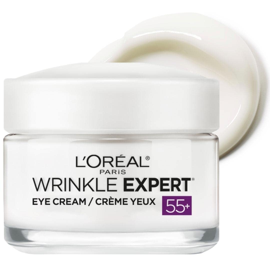 L'Oreal Paris Wrinkle Expert 55+ Anti-Wrinkle Eye Cream with Calcium, Reduce Crow's feet, 0.5 Oz Beauty & Personal Care L'Oreal Paris