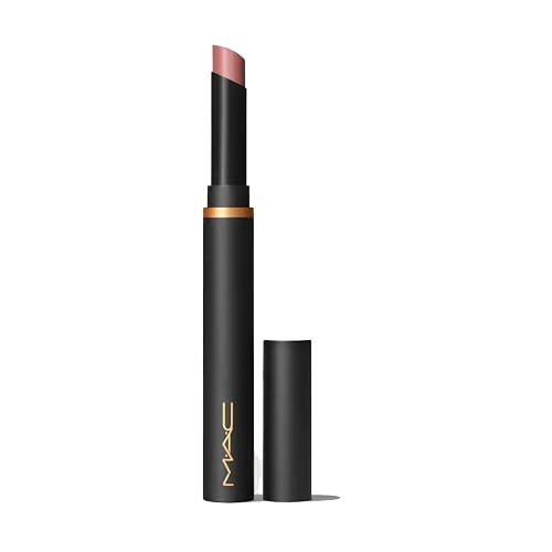 MAC Cosmetics Powder Kiss Velvet Blur Slim Stick Moisturising Matte Lipstick Shade Over the Taupe Beauty & Personal Care MAC