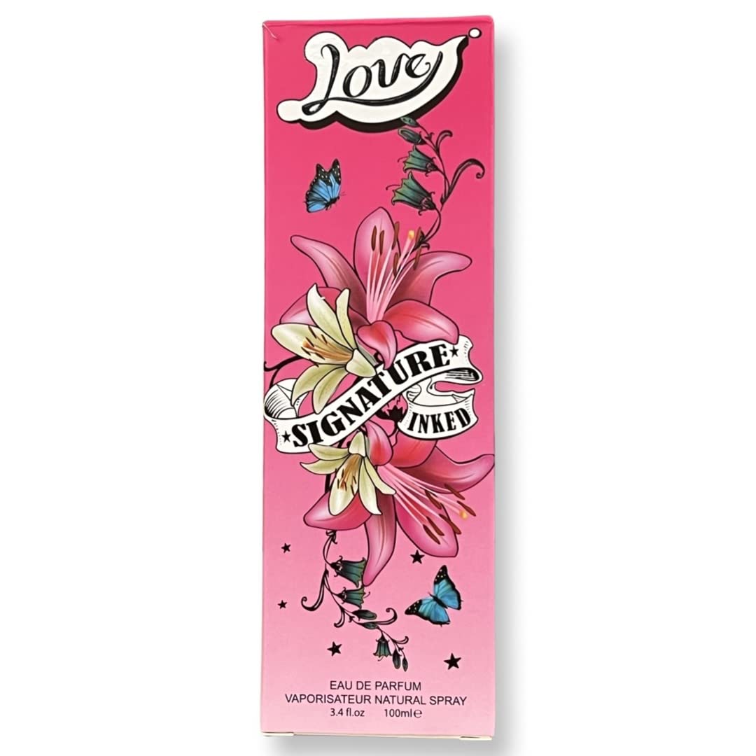 United Scents LOVE SIGNATURE INKED - Eau de Parfum for Women - Notes of Mango, Grapefruit, and Wild Strawberry - 3.4 Fl Oz Beauty & Personal Care United Scents