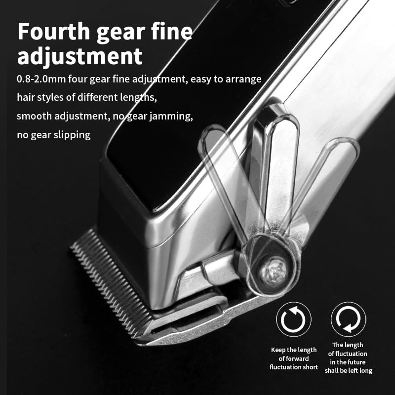 QDKVTNDJZ Hair Trimmer for Men Cordless Cutting Kit with Powerful Motor(6500 RPM), LED Display, 4 Limit Combs, Men's Haircut Machine Cutter Clippers Beauty and Personal Care QDKVTNDJZ