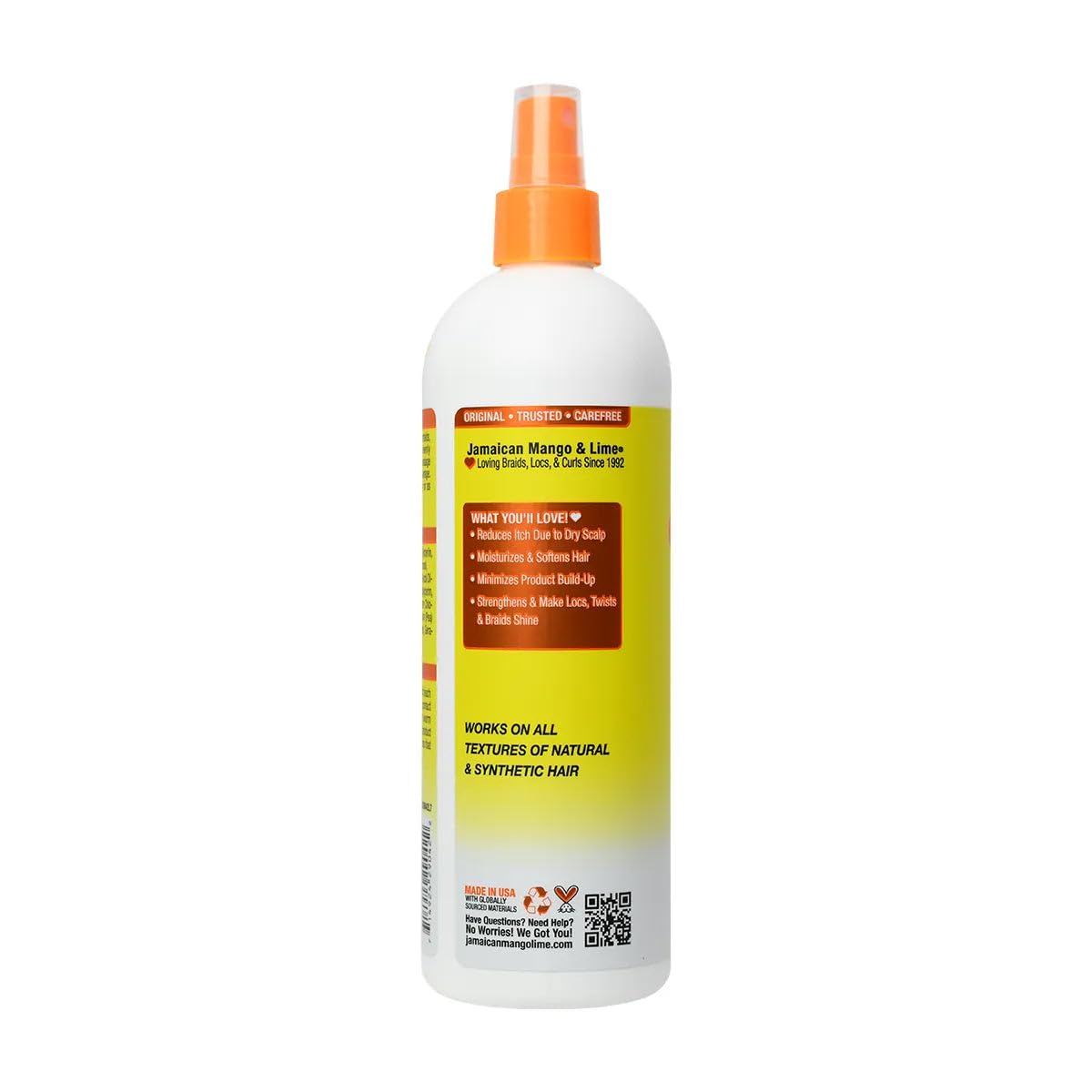 Jamaican Mango & Lime No More Itch Spray - Soothing Scalp Regular Relief for Locs, Braids, Twists & Protective Styles - 16 oz (Pack of 1) Beauty & Personal Care Jamaican Mango & Lime