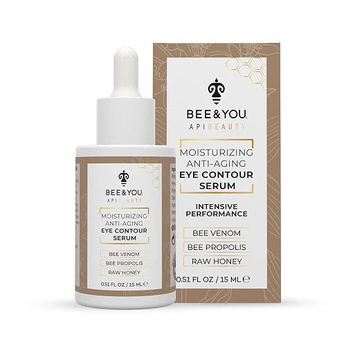 BEE and YOU Eye Serum, Anti Aging, Anti Wrinkle Serum 100% Natural with Bee Venom, Propolis Extract, Raw Honey, Hyaluronic Acid, For Dark Circles Beauty & Personal Care BEE & YOU