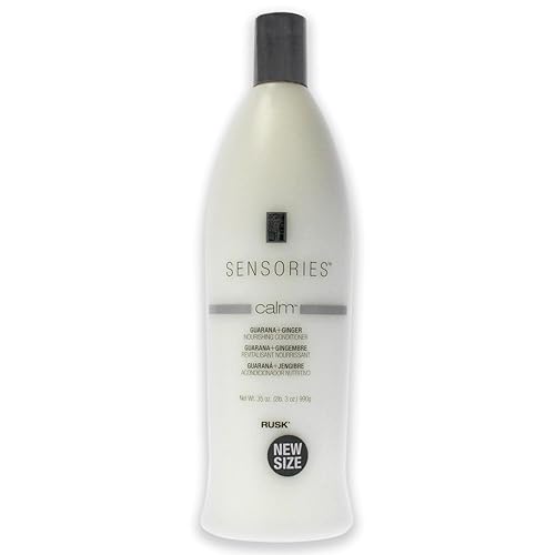 RUSK Sensories Calm Guarana and Ginger Nourishing Conditioner, Nourishes and Detangles all Hair Types, 33.8 fl. oz Beauty & Personal Care RUSK