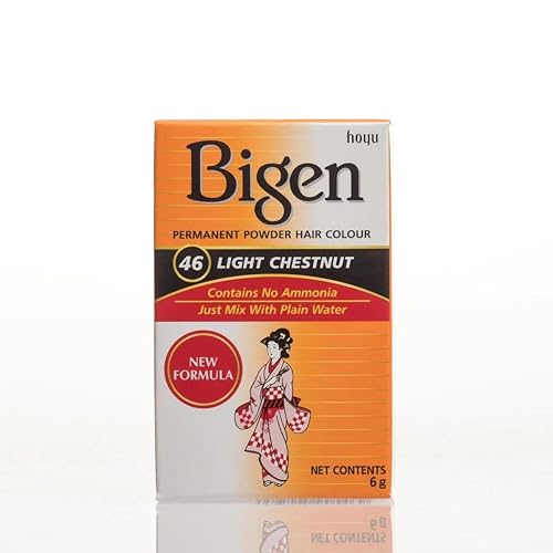 Bigen Powder Hair Color #46 Light Chestnut 0.21oz (2 Pack) Beauty & Personal Care Bigen