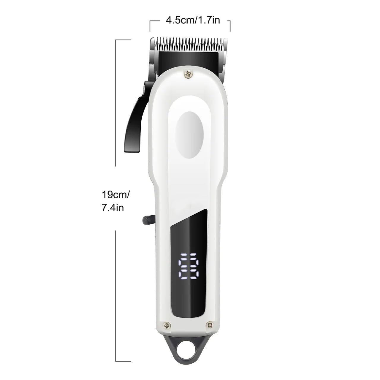 QDKVTNDJZ Electric Hair Trimmer Professional Salon High Power Clippers with 4 Combs Home Use Beard Razor Pusher USB Charging 7000RPM Beauty and Personal Care QDKVTNDJZ