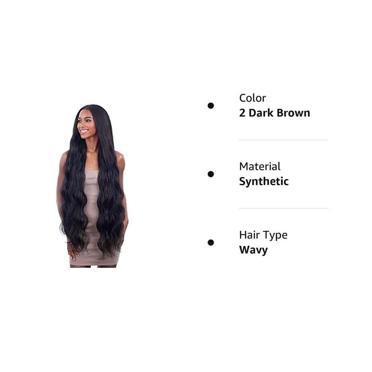 BODY WAVE 30" (2 Dark Brown) - Shake-N-Go Organique Mastermix Synthetic Bundle Weave
