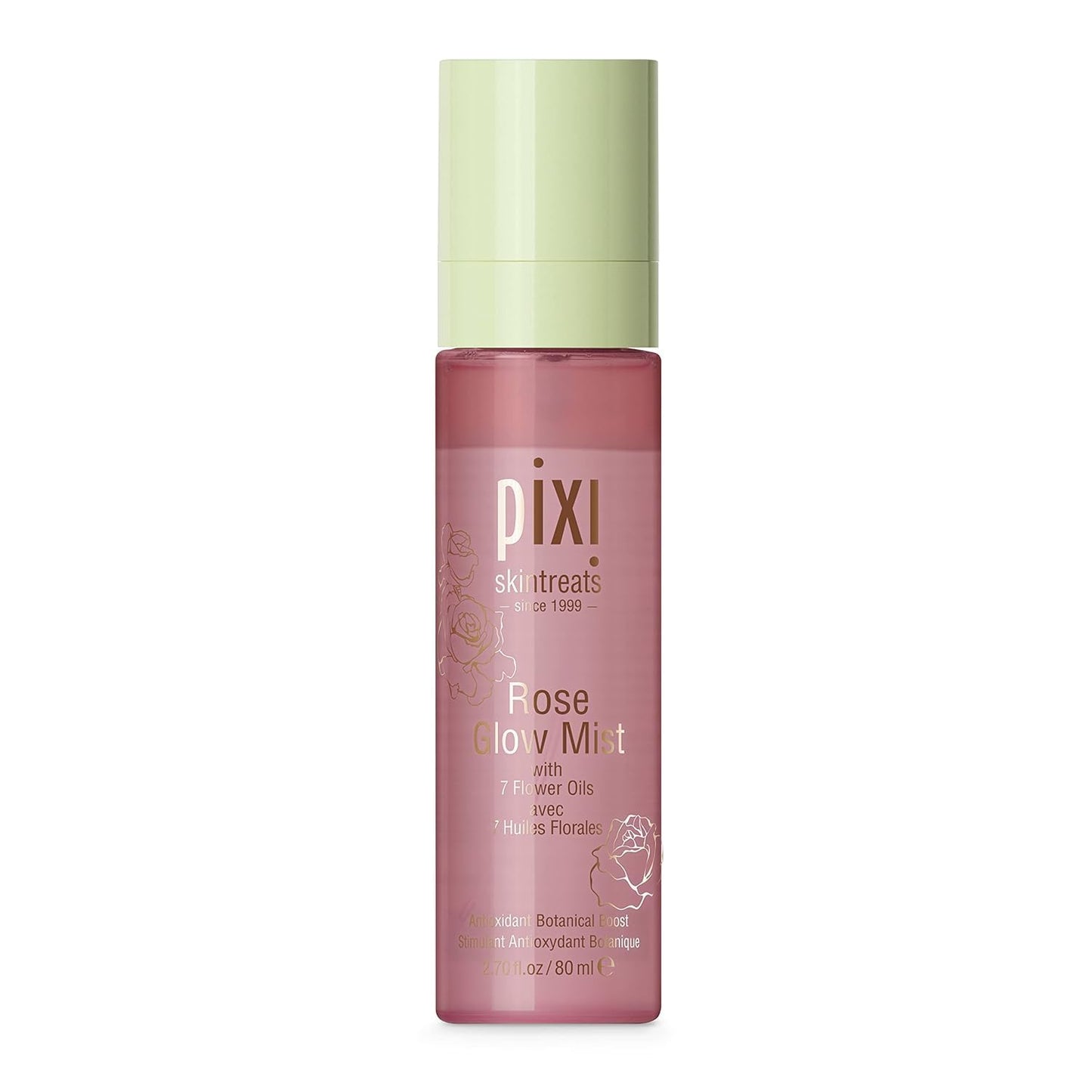 Pixi Beauty Rose Glow Mist | Hydrating Makeup Setting Spray with Rose Water & 21 Natural Oils | Luminous Dewy Finish | All-Day Hold | Refreshes & Sets Beauty & Personal Care Pixi