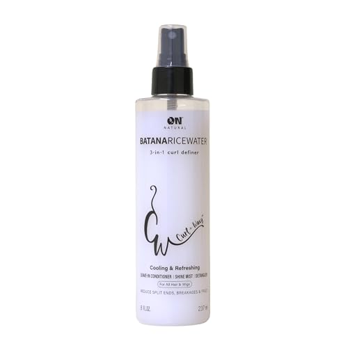 On Natural Curl-N-Wavy 3-in-1 Curl Definer (8 OZ, Batana Rice Water) Beauty & Personal Care On Natural
