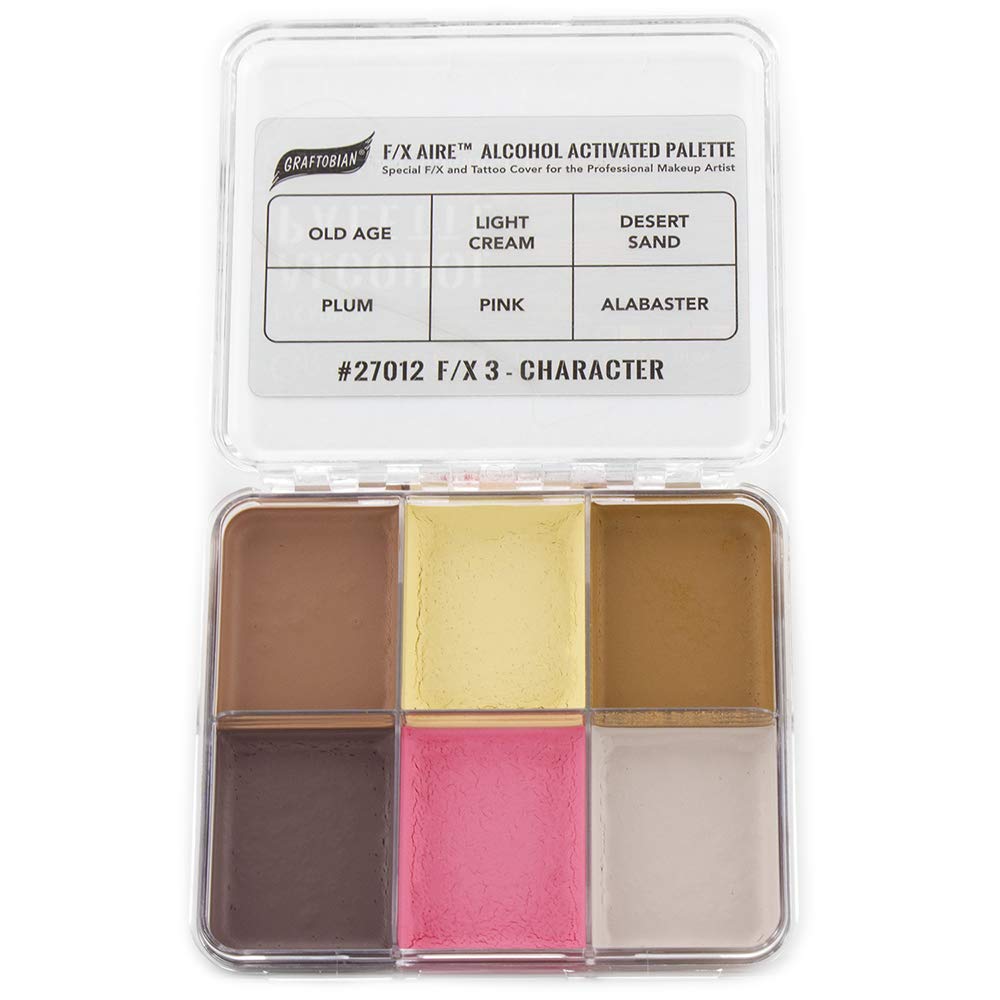 Graftobian F/X Aire Alcohol Activated Palette - SFX Makeup (F/X 3 - Character)